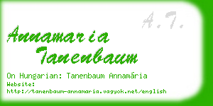 annamaria tanenbaum business card